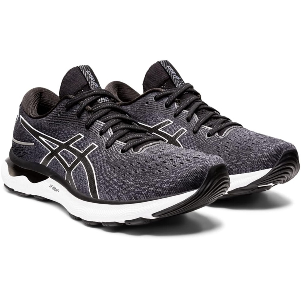 NIB - ASICS Gel Nimbus 24 Men’s Running Shoe - Black White - Size 9.5